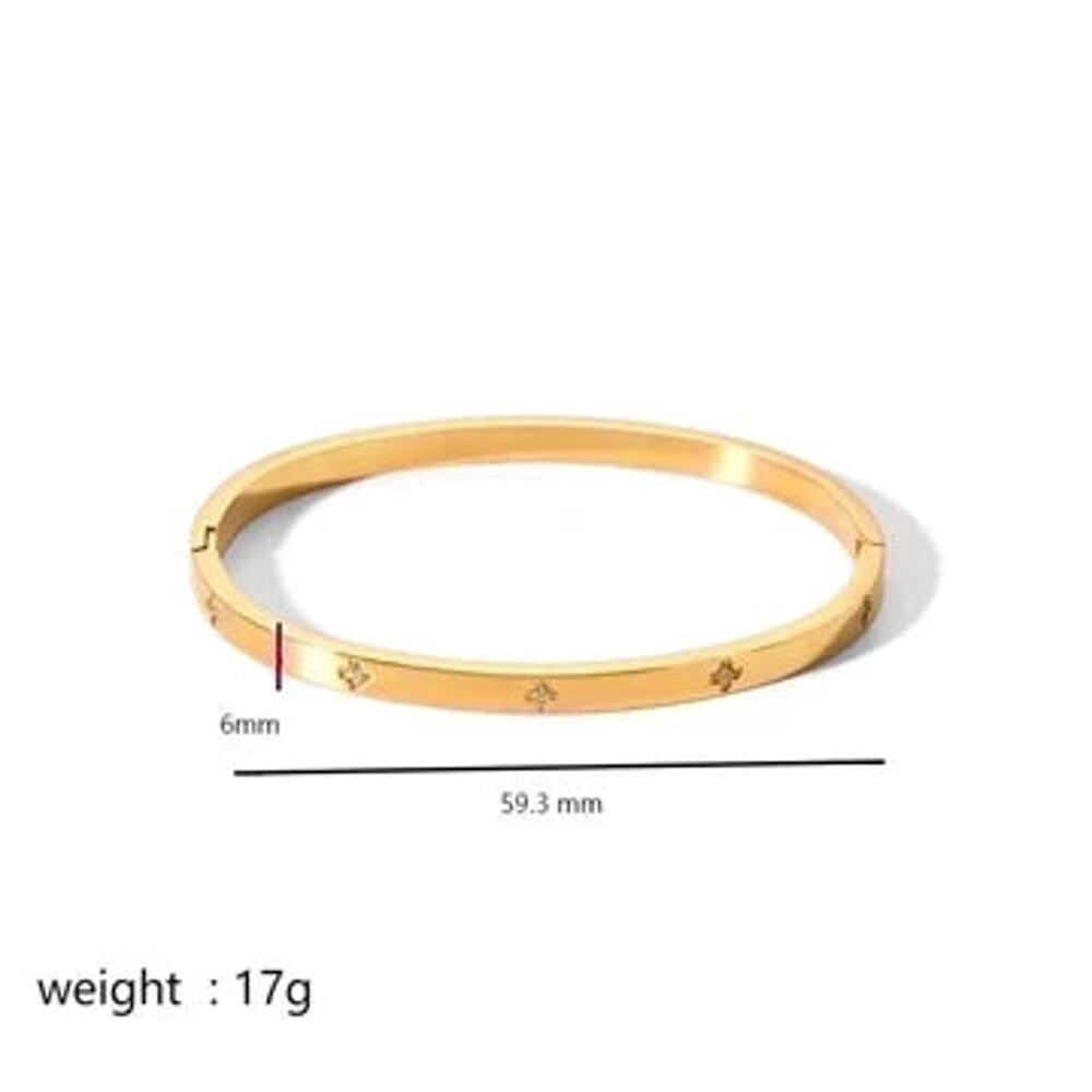 Gold Bangles Rectangle - Waterproof - Picture 3 of 6